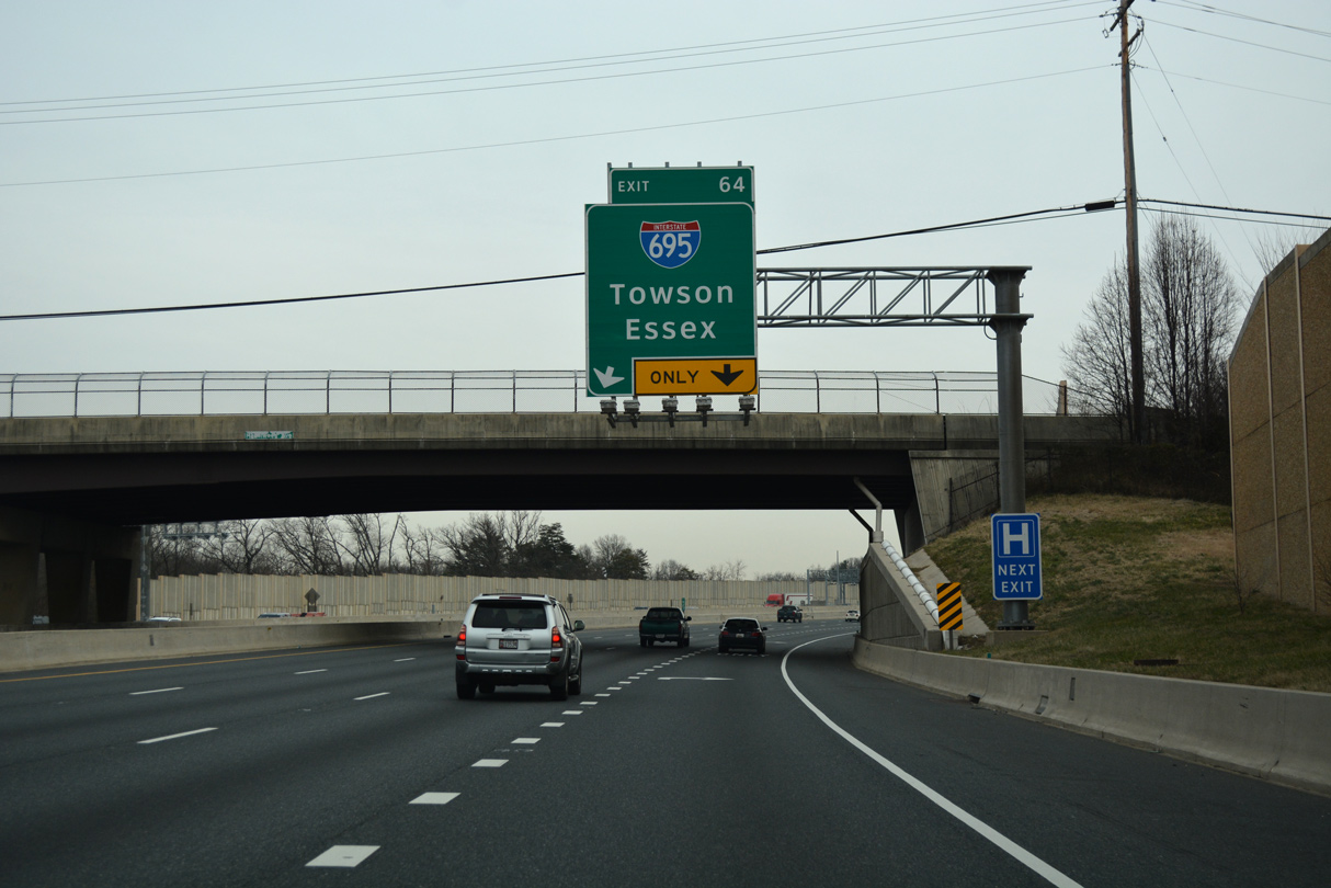 I-95 north at I-695 - Rosedale, MD