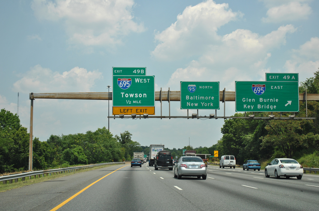 I-95 north at I-695 - Halethorpe, MD