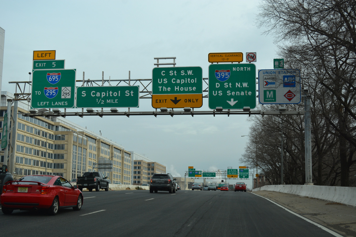 I-395 north at I-695 - Washington, DC