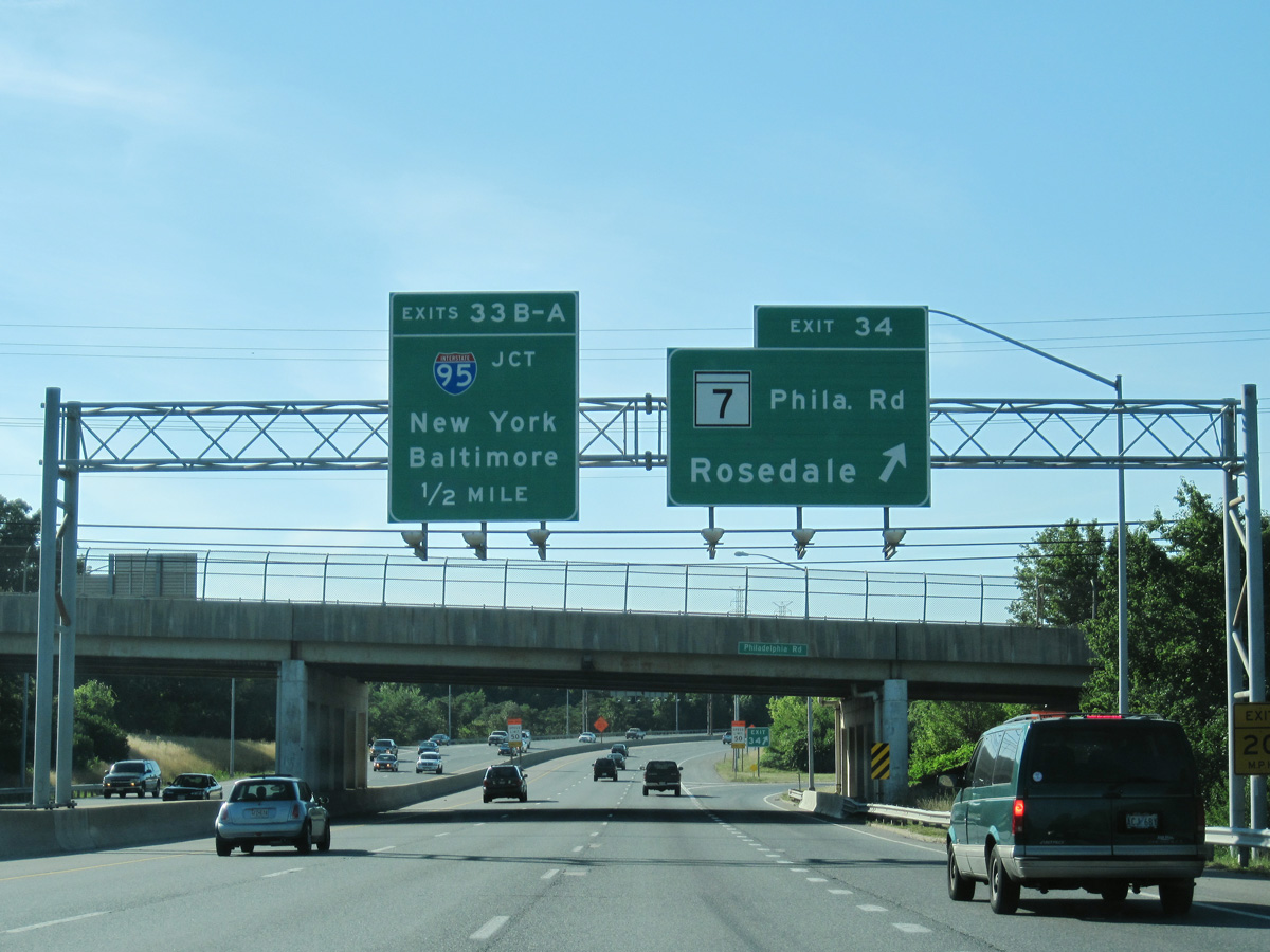 I-695 north at I-95 - Rossville, MD