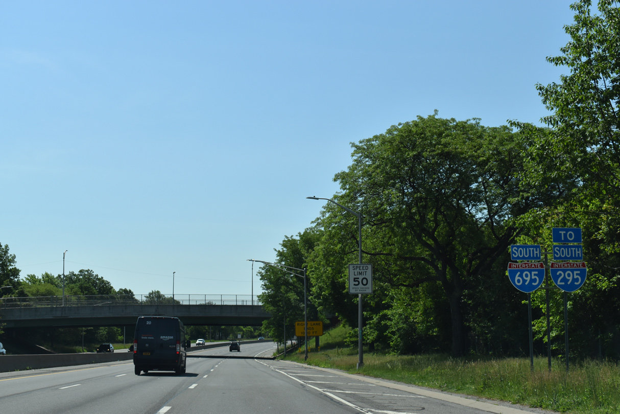 I-695 south at I-295 - Bronx, NY