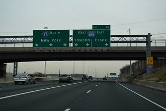 I-95 north at I-695 - Rosedale, MD