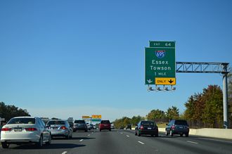 I-95 south at I-695 - Rossville, MD