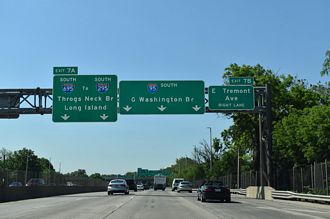I-95 south at I-695 - Bronx, NY