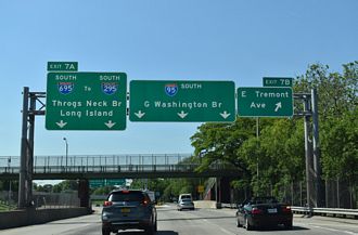 I-95 south at I-695 - Bronx, NY
