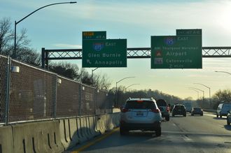 I-95 south at I-695 east to Lansdowne, Maryland.