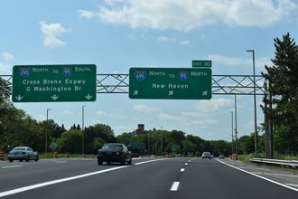 I-295 north at I-695 - Bronx, NY