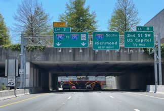 I-395 south at I-695 - Washington, DC