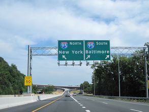 I-695 south at I-95 - Overlea, MD