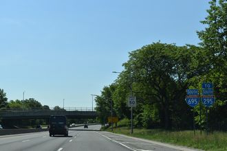 I-695 south at I-295 - Bronx, NY
