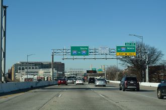 I-695 west at Capitol Hill in Washington, DC.