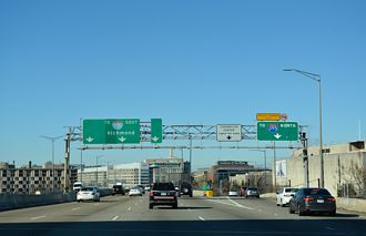 I-695 west at I-395 north in Washington, DC.