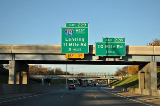 I-94 east at I-696 - 2011