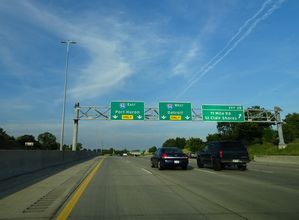 I-696 east at I-94 - Roseville, MI