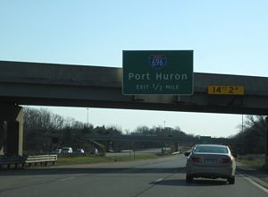 M-5 south at I-96/275/696 - Novi, MI