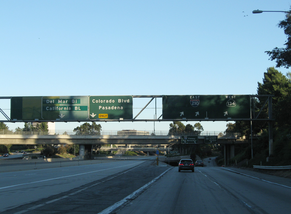 I-210 east at SR 710 - Pasadena, CA
