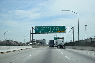 SR 47 north at I-710 - Terminal Island, CA