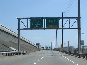 SR 47 north at I-710 - Terminal Island, CA