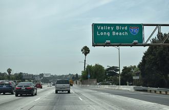 I-10 west at I-710 - Alhambra, CA