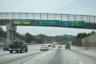 I-10 west at I-710 - Alhambra, CA