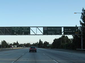 I-210 east at SR 710 - Pasadena, CA