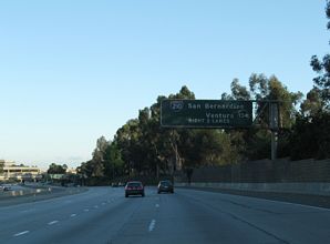 I-210 east at SR 710 - Pasadena, CA