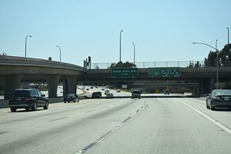 I-210 west at SR 134/710 - Pasadena, CA