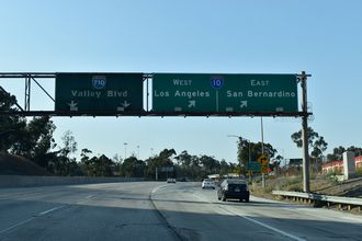 Interstate 710 North at I-10 in Alhambra, California