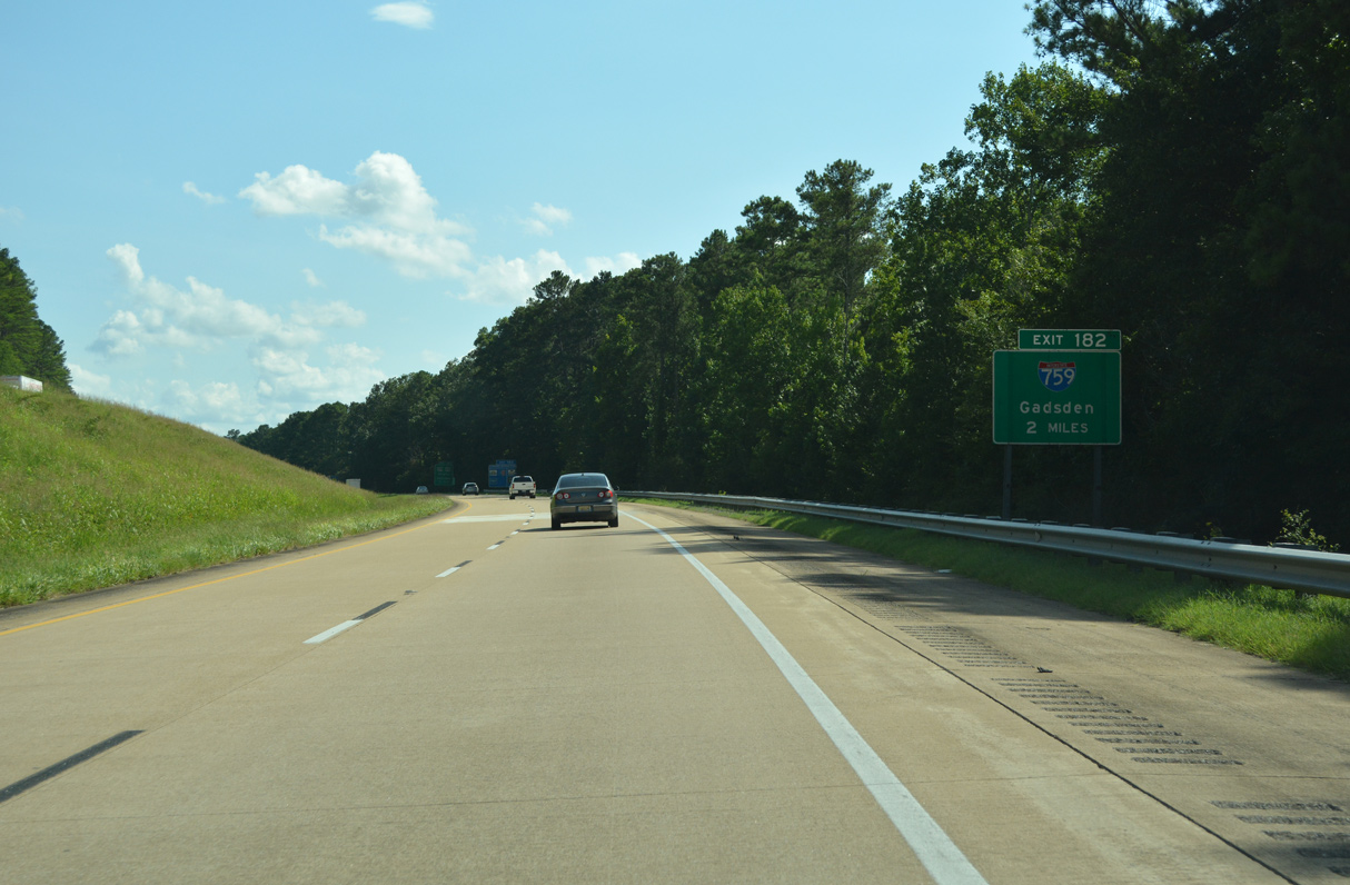I-59 south at I-759 - Gadsden, AL