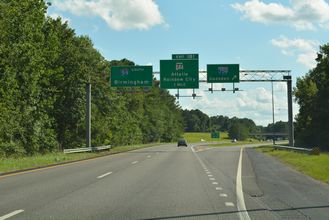 I-59 south at I-759 - Gadsden, AL