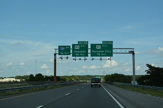 I-759 east at US 411 - Gadsden, AL