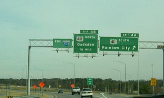 I-759 east at US 411 - 2003