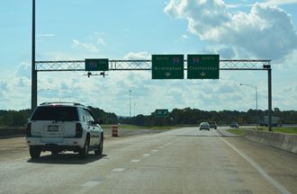 I-759 west at I-59 - Gadsden, AL