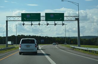 I-759 west at I-59 - Gadsden, AL