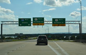 Interstate 759 West at U.S. 411 in Gadsden, Alabama