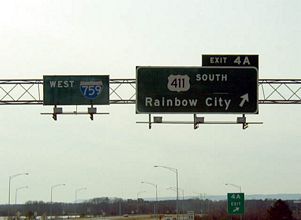 I-759 west at US 411 - 2003