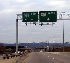 US 411 north at I-759 - 2003