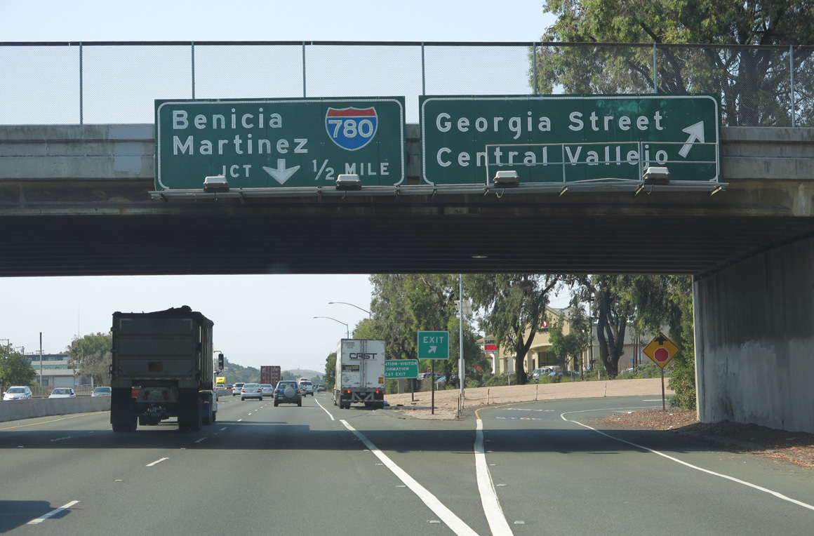 I-80 west at I-780 - Vallejo, CA