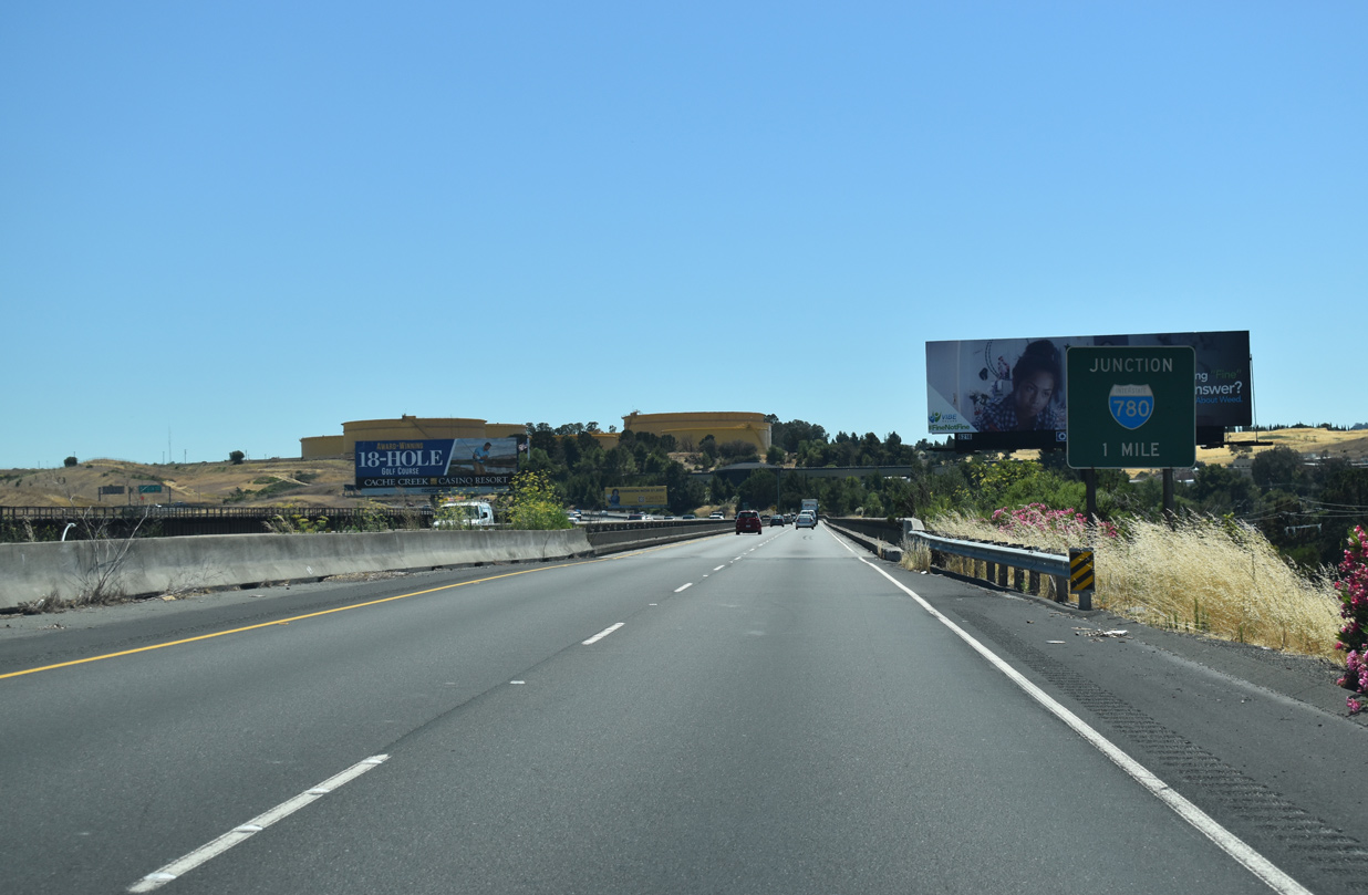 I-680 south at I-780 - Benicia, CA