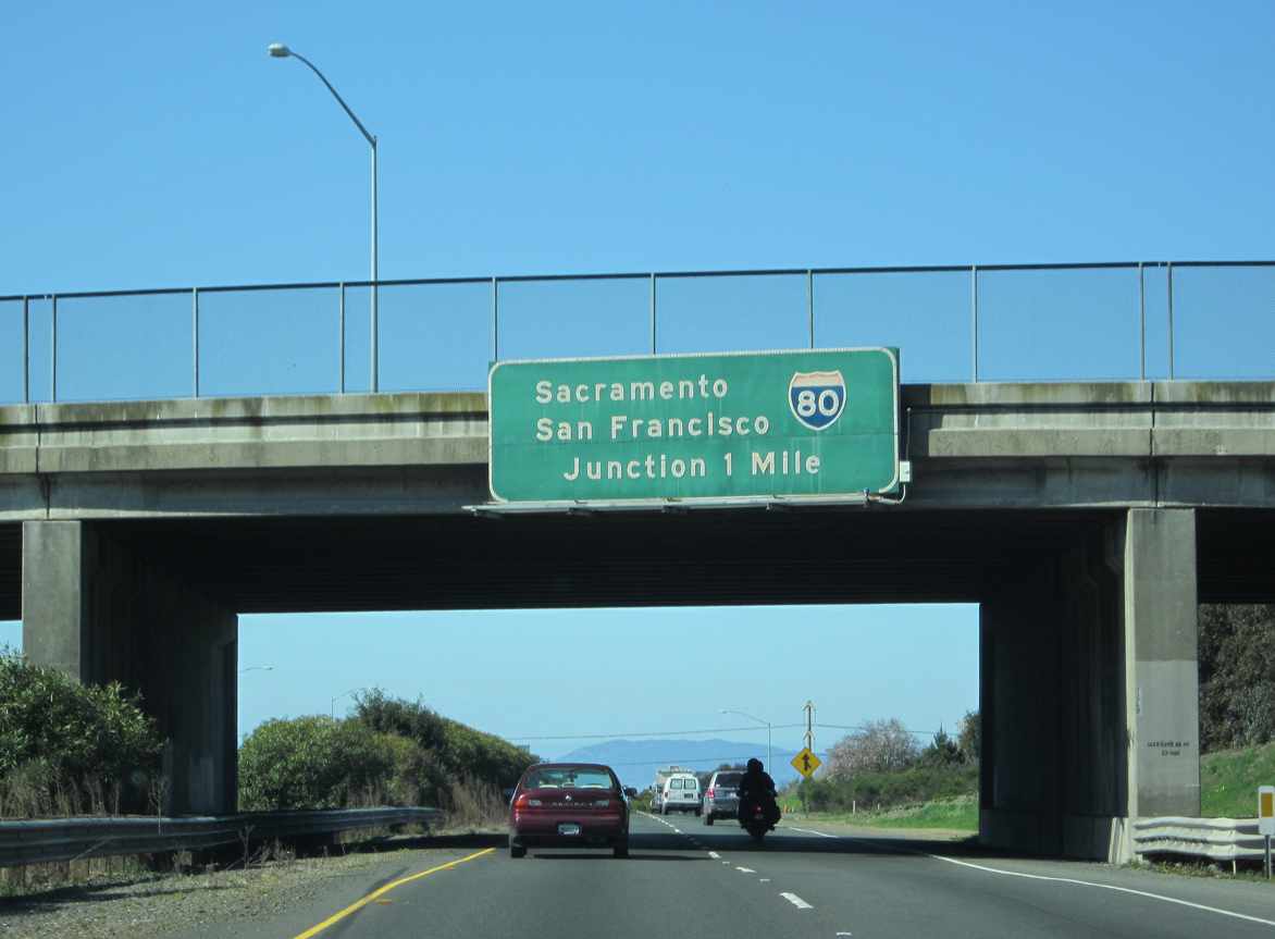 I-780 west at I-80 - Vallejo, CA
