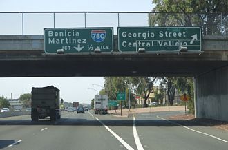 I-80 west at I-780 - Vallejo, CA
