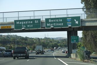I-80 west at I-780 - Vallejo, CA