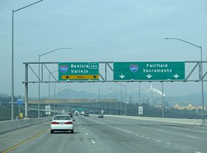 I-680/Benicia-Martinez Bridge north at I-780
