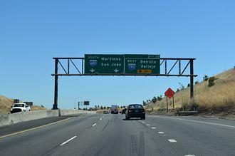 I-680 south at I-780 - Benicia, CA