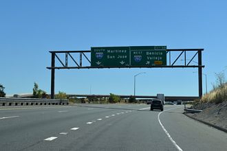 I-680 south at I-780 - Benicia, CA