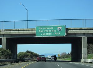 I-780 west at I-80 - Vallejo, CA