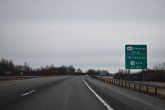 I-81 north at I-781 - Pamelia, NY