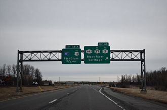 I-81 north at I-781 - Pamelia, NY