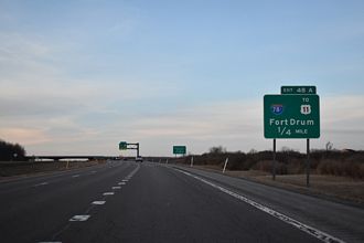 I-81 north at I-781 - Pamelia, NY