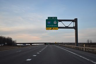 I-81 north at I-781 - Pamelia, NY